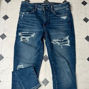 NWOT AMERICAN EAGLE 12 long NEXT LEVEL STRETCH HI-RISE JEGGING JEANS HI RISE